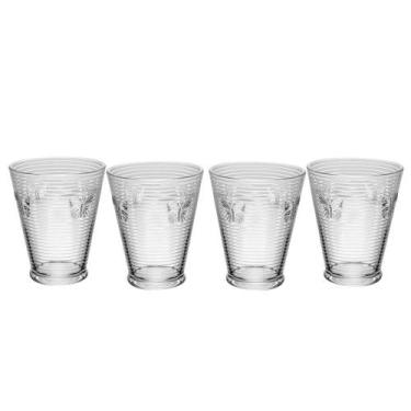 Imagem de Conjunto 4 Copos Lines Butterfly 350ml Vidro - Wolff