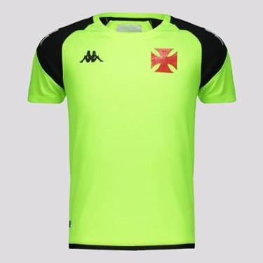 Imagem de Camisa Kappa Vasco Treino Infantil Verde-Unissex