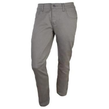 Imagem de Calça Sarja Masculina Ogochi Essencial Slim Cáqui - 0025-Masculino