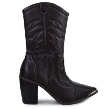 Imagem de Bota Feminina Vizzano Western Marrom Cacau - 3070-Feminino