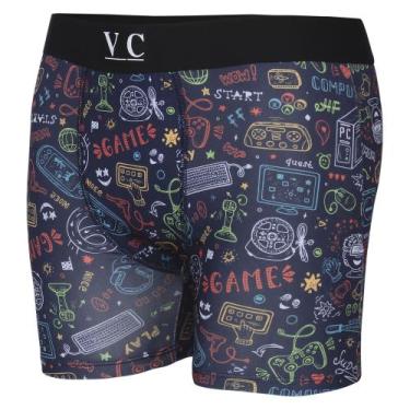 Imagem de Cueca Boxer Long Estampa Digital VC Gamer - Vitoria Compras (VC), GG, 