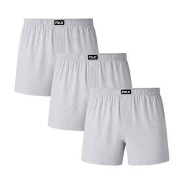 Imagem de Kit 3 Cueca Samba Canção Viscose Premium Fibra de Bambu Pijama para Do