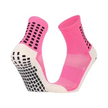 Imagem de Meias Antiderrapantes Para Futebol E Ciclismo Masculinas Com Almofadas