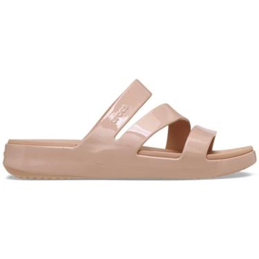 Imagem de Sandália Crocs Getaway Patent Strappy Pink Caramel-Feminino