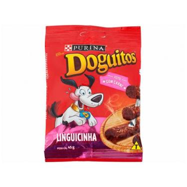 Imagem de Petisco Doguitos Rodízio para Cães Adultos e Filhotes Sabor Linguicinh