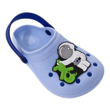 Imagem de Sandália Fechada Astronauta Infantil Leve Alien Menino - Genérico, Azu