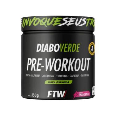 Imagem de Suplemento Em Pó Pre Treino Pre Workout Pote 150g FTW DIABO VERDE, 150