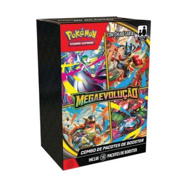 Imagem de Combo 18 Booster Mega Evolução Pokémon Jogo De Cartas Mini Booster Box