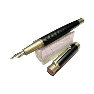 Imagem de Caneta-tinteiro De Resina Acrílica Azul, Irídio, 0,38 Mm, Acabamento E