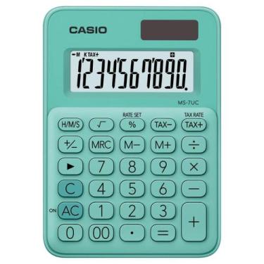 Imagem de Calculadora de Mesa Casio Colorida MS7UC 10 Dígitos Design Premiado So