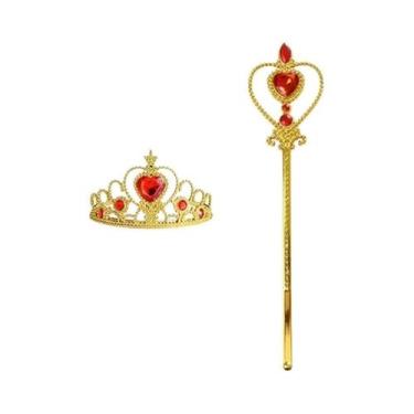 Imagem de Conjunto De Acessórios Para Fantasia De Princesa Para Meninas Varinhas