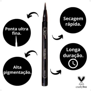 Imagem de Caneta Delineadora Luisance 365 Ponta Ultra Fina Preto L17001