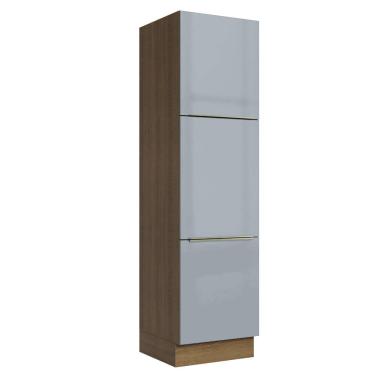 Imagem de Paneleiro 60 cm 3 Portas Rustic/Cinza Lux Madesa