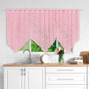 Imagem de Cortina Bando Renda Cascata Cozinha Tulipa 2,65x1,00 Sortida - Beija F