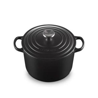 Imagem de PANELA LE CREUSET REDONDA SIGNATURE 24CM FUNDA PRETO BLACK MATTE 21195240000460