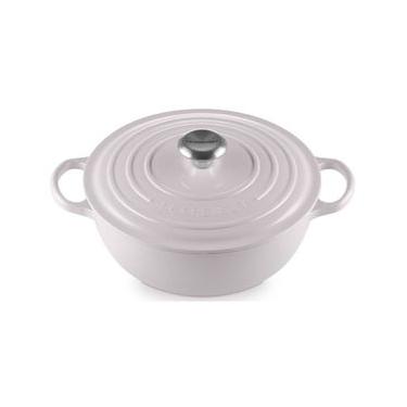 Imagem de PANELA MARMITA LE CREUSET 26CM SIGNATURE FERRO ESMALTADO ROSA SHALLOT 21114260650430