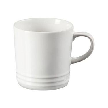 Imagem de CANECA PARA CHÁ LE CREUSET 350ML ESMALTADA EM CERÂMICA BRANCO