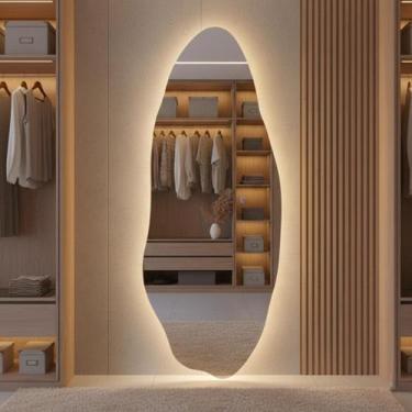 Imagem de Espelho Lopazzi Decorativo Orgânico Vênus Lopazzi 150x40cm com LED Tou