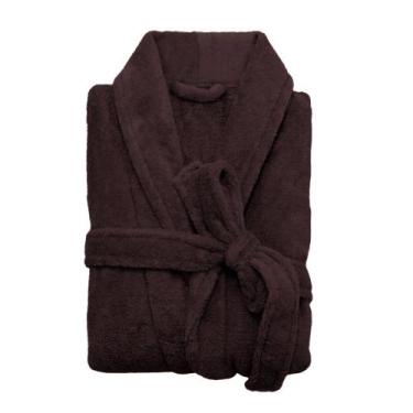 Imagem de Roupão de Banho e Inverno Feminino e Masculino Microfibra Camesa, Marr