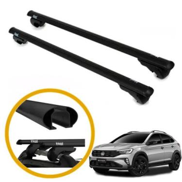 Imagem de Travessa Rack de Teto Volkswagen Nivus Kiussi Belluno 120cm 70kg Preto