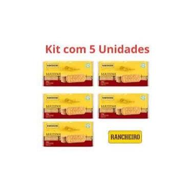 Imagem de KIT com 5 - Biscoito Rancheiro Maizena 300g - Zero leite / Zero Lactos