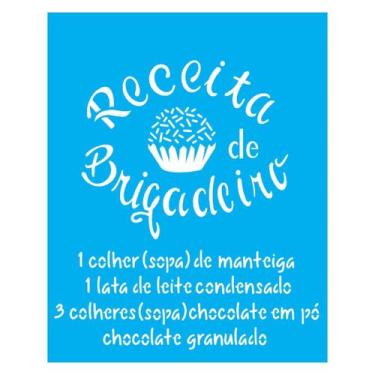 Imagem de Stencil de Acetato para Pintura 20x25 cm OPA - 2286 - Receita Brigadei