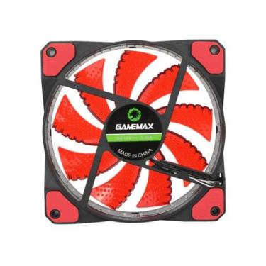 Imagem de Fan Gamer GF12R12CM Vermelho 32led - GAMEMAX