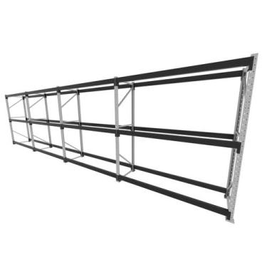 Imagem de Mini porta pallet 200 kg por nivel inicial +3 continuação com 3 niveis