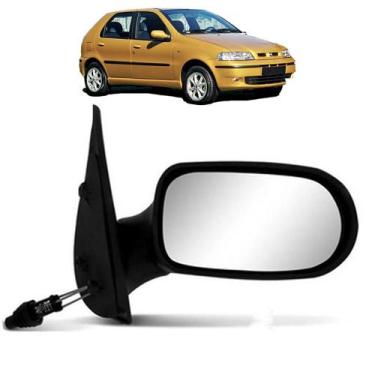 Imagem de Retrovisor Palio Fire Siena 2001 2002 2003 com Controle 4 Portas Lado 