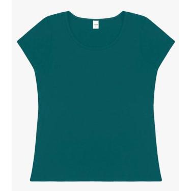 Imagem de Blusa Feminina Viscotorcion Básica Rovitex Verde, G, Verde