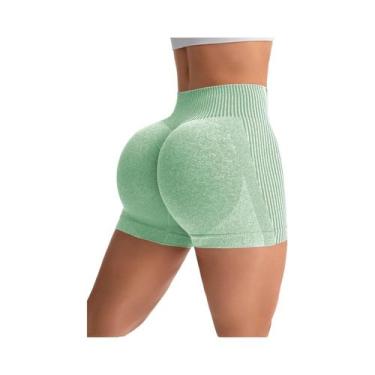 Imagem de Shorts de treino de cintura alta feminino levantamento de bunda barrig