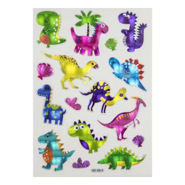 Imagem de Cartela Adesivo Holográfico Le Pvc 13,8x25,5cm Modelos Diversos - Item Sortido