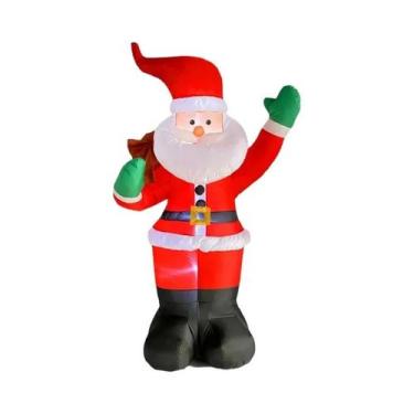 Imagem de Decoração Inflável de Natal com LED - Iluminação para Jardim, Festa e 
