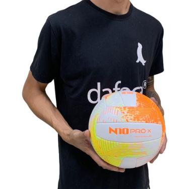Imagem de Bola de Vôlei de Praia Adulto N10 PRO 6007 Laranja e Amarelo - N10-PRO