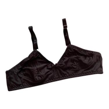 Imagem de Sutiã Conforto Sem Bojo Microfibra Reforçado - Doce Lingerie, Preto, G