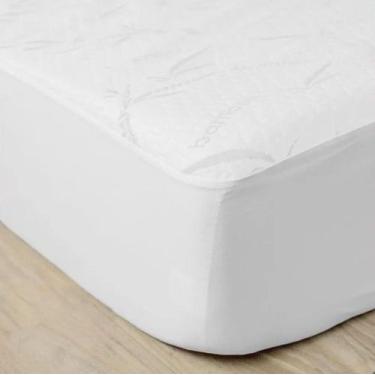 Imagem de Protetor de Colchão Camesa Bamboo Impermeável 138x188x30 cm - Branco