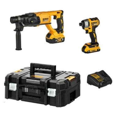 Imagem de Kit Profissional DCK260D1P1T-BR  Martelete SDS Plus 1'' (DCH133) e Par