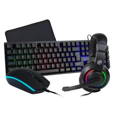 Imagem de Kit Teclado Mouse Headset e Mousepad Gamer Kalkan Odin Core 4 Em 1 - K