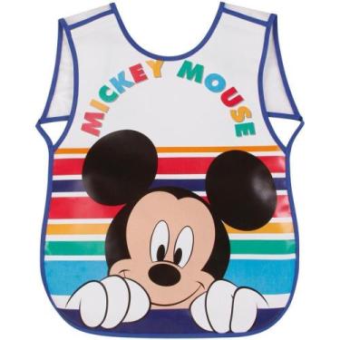 Imagem de Avental escolar decorado mickey mouse c/bolso - DERMIWIL