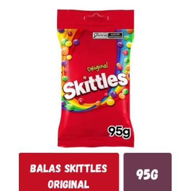 Imagem de Balas skittles original pacote 95g