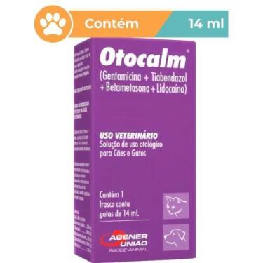 Imagem de Otocalm Gotas Agener Solução Otológica 14ml Cães Gatos
