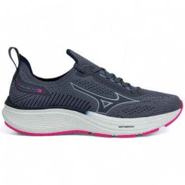 Imagem de Tênis Mizuno Cool Ride 3 Feminino, Chumbo, Pink, 34