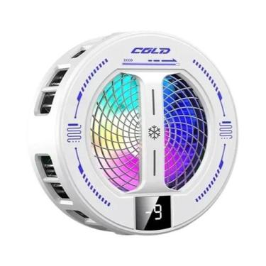 Imagem de Cooler Magnético RGB Para Celular Com Display Digital Para iPhone Sams