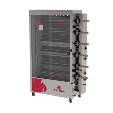 Imagem de Forno Assador Rotativo Frangueira Progás PR634 Inox Frango 6 Espetos B