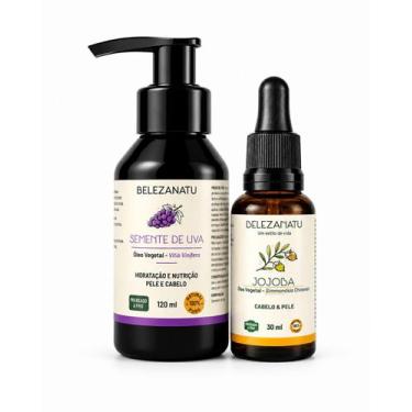 Imagem de Kit Óleo Vegetal Jojoba e Semente de Uva Belezanatu