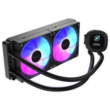 Imagem de Water Cooler Kalkan Aura Digital 240mm Lcd Argb Preto - KIalkan