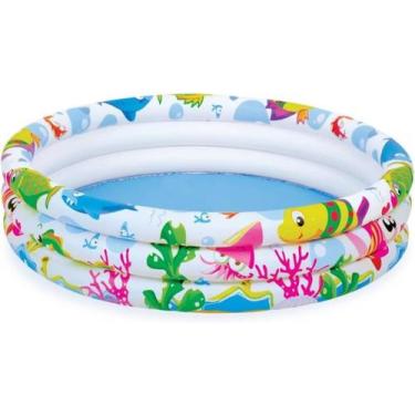 Imagem de Piscina Inflável Vari Tudo Infantil Pequena Redonda Fácil de Montar Qu