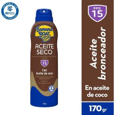Imagem de BANANA BOAT OLEO SECO 170g PROTETOR SOLAR FPS15
