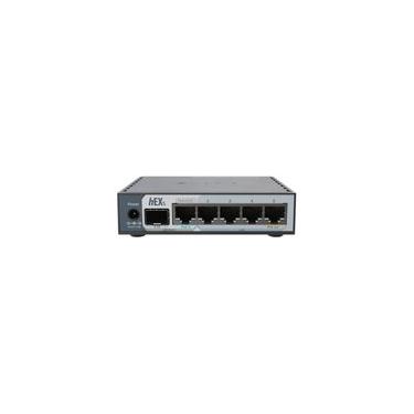 Imagem de Roteador MikroTik hEX S (2025) E60IUGS, 5 Portas Gigabit Ethernet, 1 Porta SFP 2.5Gbps, RouterOS