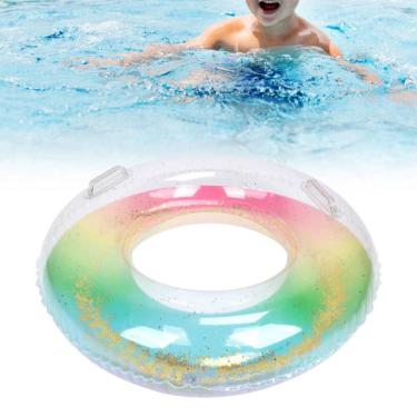 Imagem de Flutuadores de piscina inflável de círculo de natação Equipamento de natação Flutuadores de piscina infláveis elegantes Kids for Kids Boys Girls for